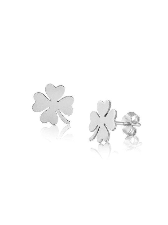 925 Silber Kleeblatt Ohrringe Schwanz