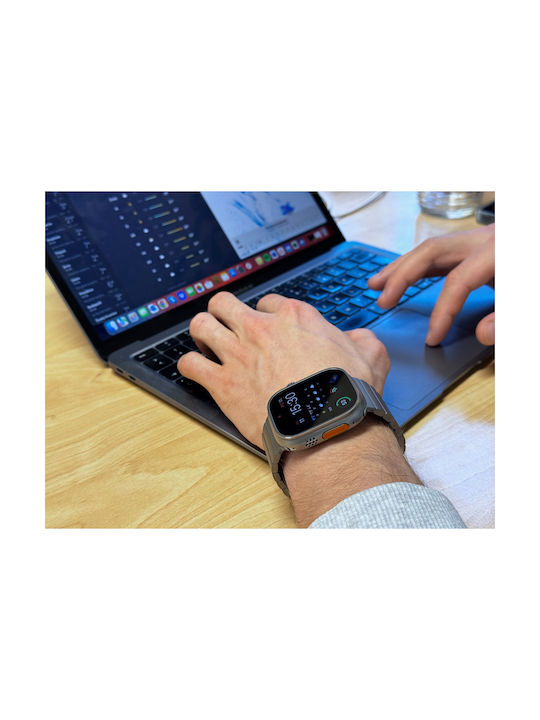 Mobile Origin Armband Rostfreier Stahl Silber (Apple Watch 44/45/46mm/Ultra 49mm)