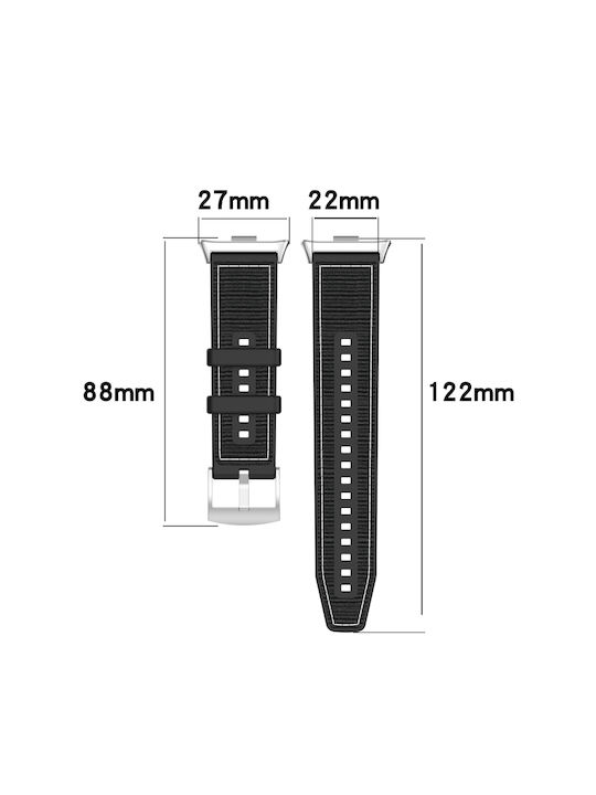 Каишка Текстил Сив (Xiaomi Mi Band 8 Pro / Redmi Watch 4 / Xiaomi Smart Band 9 Pro)