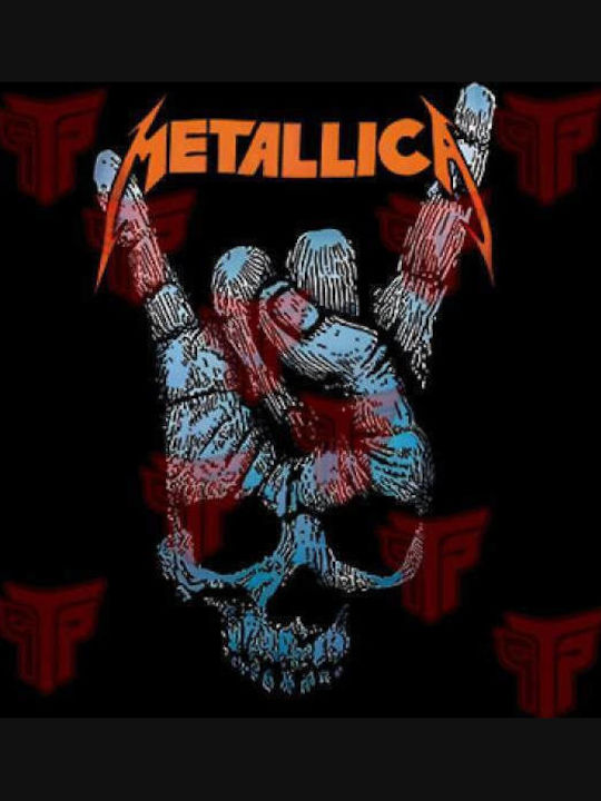 Tricouri cu logo imprimat cu glugă Takeposition H-cool Metallica negru 907-7528b-02 Tricouri cu logo imprimat cu glugă Takeposition H-cool Metallica negru 907-7528b-02