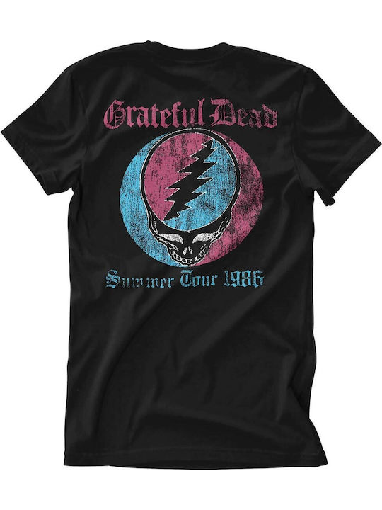 Paperinos Grateful Dead T-shirt Μαύρο Βαμβακερό
