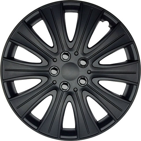 Carman Set Capace de Roți Auto 4 Bucăți 14 Negru/Negru