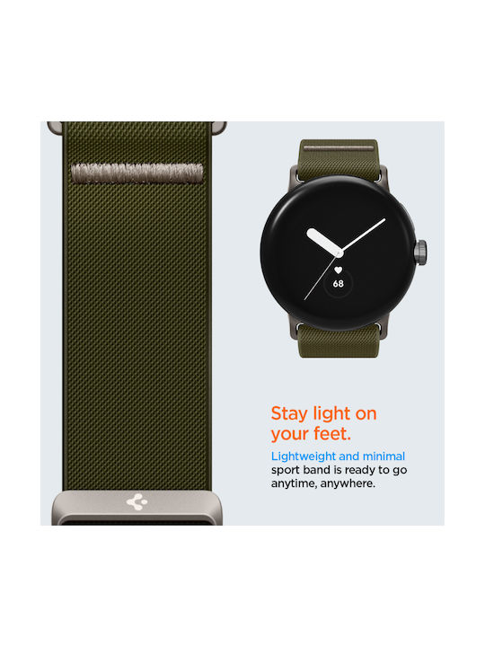 Spigen Strap Fabric Khaki (Google Pixel Watch 1 / 2 / 3 41mm)