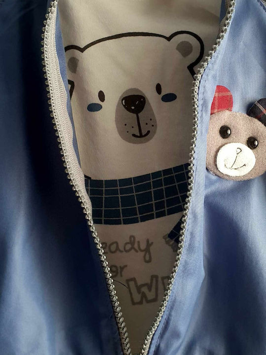 Set pentru copii cu pantaloni Iarnă 2buc Albastru