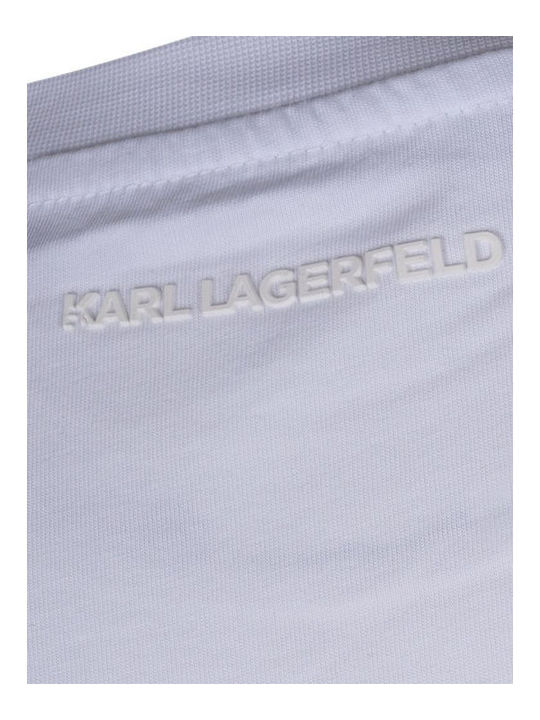 Karl Lagerfeld Ανδρικό T-shirt Κοντομάνικο Λευκό