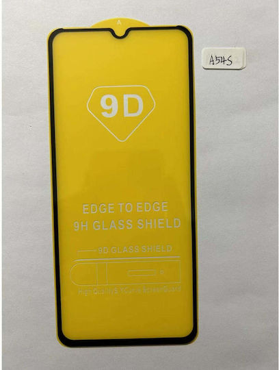 0.3mm Adeziv complet Full Face Tempered Glass Negru (Oppo A54s)