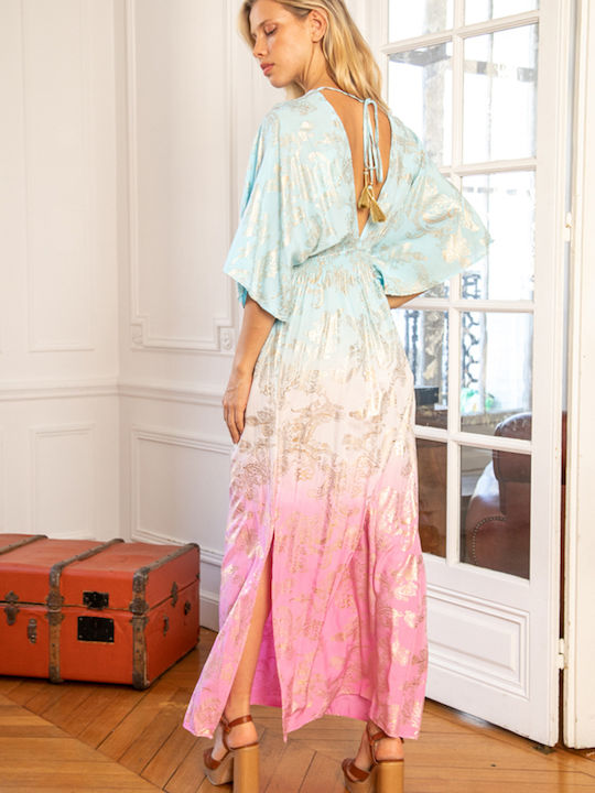 Sommer Maxi Kleid Rosa