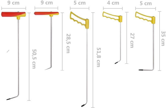 vidaXL Kit Reparator pentru Adâncituri Autoturism Galben 5buc