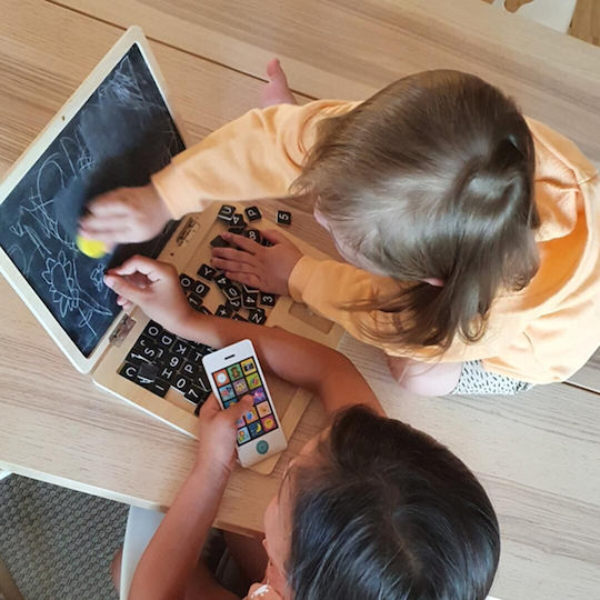 Small Foot Ξύλινο Laptop Μαυροπίνακας