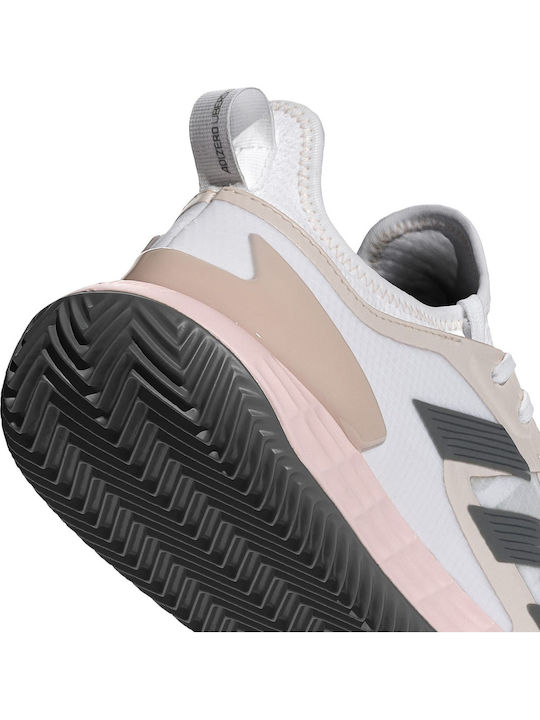 adidas Adizero Ubersonic 4.1 Femei Pantofi Tenis Terenuri de lut Ftwr White / Grey Four / Sandy Pink