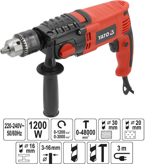 Yato YT-82045 Κρουστικό Δράπανο 1200W