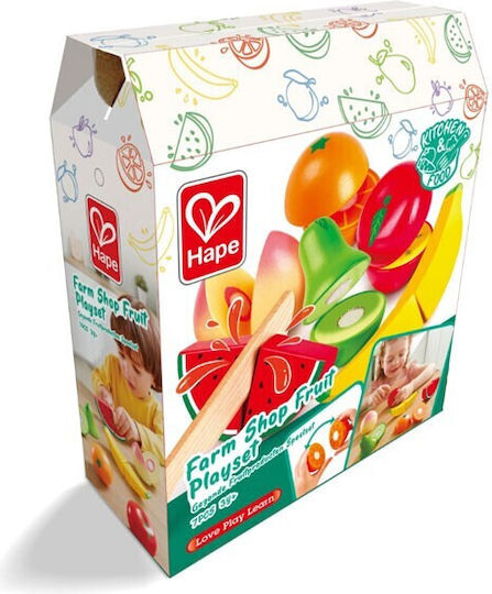 Hape Lebensmittelspielzeug Obst & Gemüse aus Hölzern für 3+ Jahre