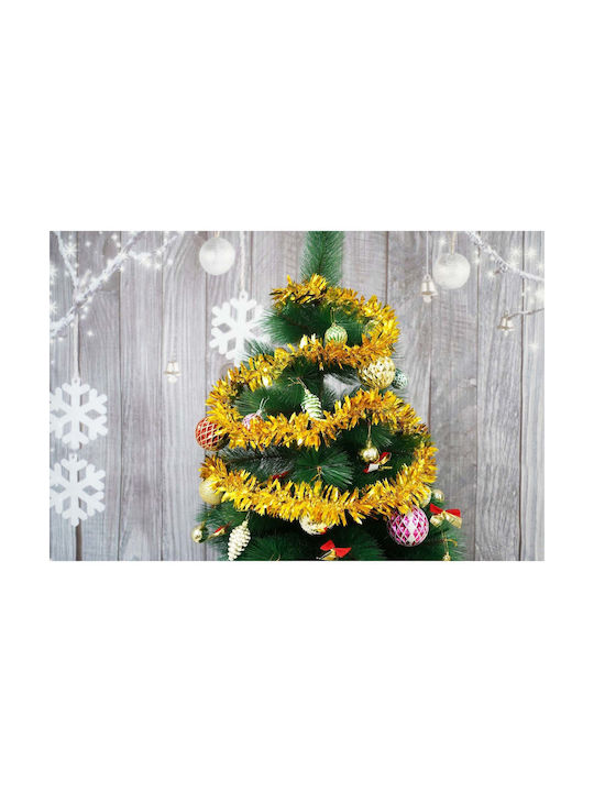 Crăciun Panglică Plastică Auriu 200x6.5cm 1buc