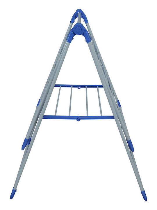 Uncle George Metallic Folding Floor Clothes Drying Rack 133x53cm