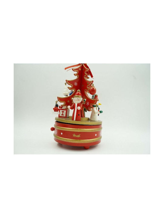 Christmas Decorative Wooden Red 22x12cm.