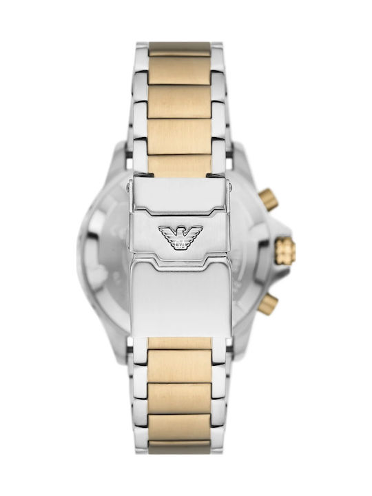 Emporio Armani Sea Explorer Ceas Barbati 43mm Cronograf Baterie cu Brățară Metalică Aurie