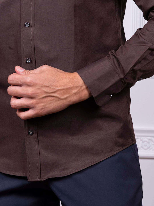 Regular Fit Brown Shirt 0427-1029-5062-BROWN