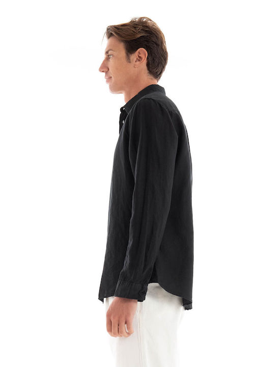 Gabba Men's Shirt Linen Black