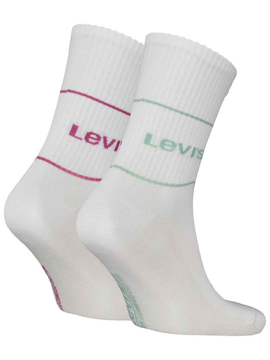 Levi's Cut Logo Socken Weiß 2Pack