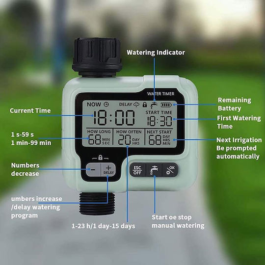 Irrigation Programmer Faucet Battery with Electrovane 1 Output