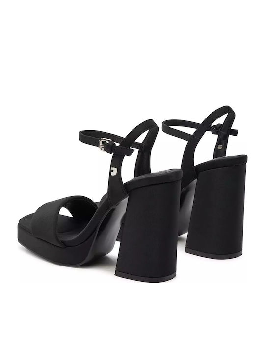 Din piele Sandale Negre