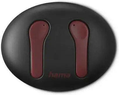 HAMA Spirit Unchained Earbud Bluetooth Handsfree Ακουστικά με Θήκη Φόρτισης Κόκκινα