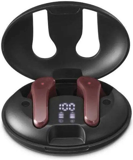 HAMA Spirit Unchained Earbud Bluetooth Handsfree Ακουστικά με Θήκη Φόρτισης Κόκκινα