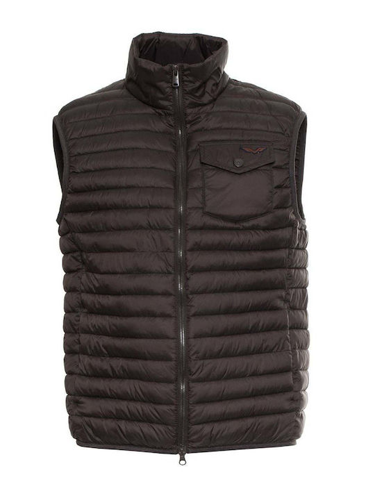 Armata Di Mare Men's Sleeveless Bomber Jacket Black