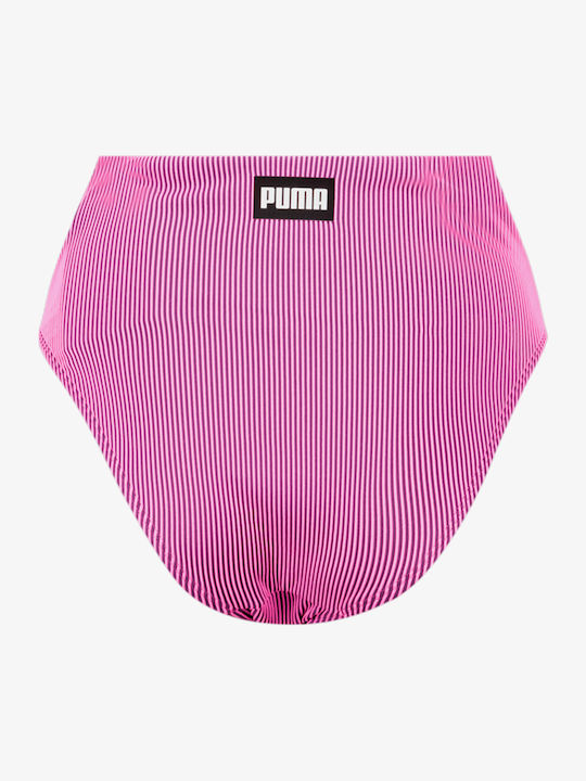 Bikini Slip Hohe Taille Pink/black