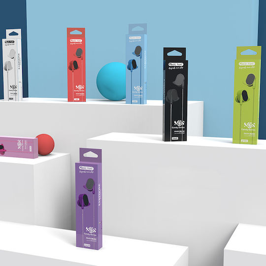 Music Taxi 20697 In-ear Handsfree Ακουστικά με Βύσμα 3.5mm Μαύρο