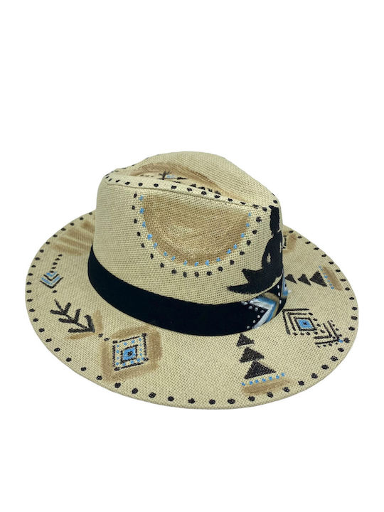 LiebeQueen Frauen Stoffartig Hut Beige