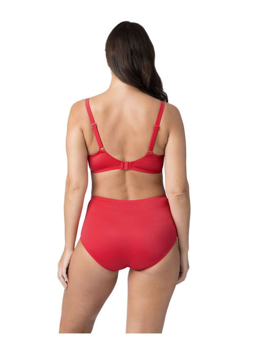 Bikini Bra Fiji with Adjustable Straps Red