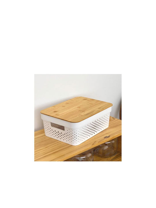 Confortime Wooden Storage Box with Lid 36x26.5x12.5cm 1pcs