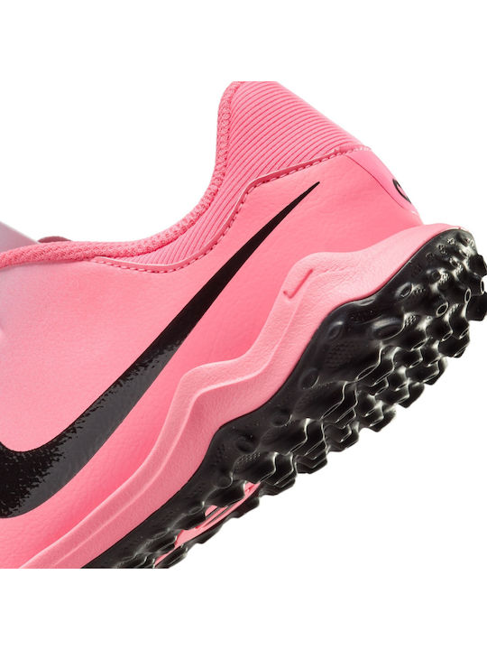Tiempo Legend 10 Academy Kids Turf Soccer Shoes Pink