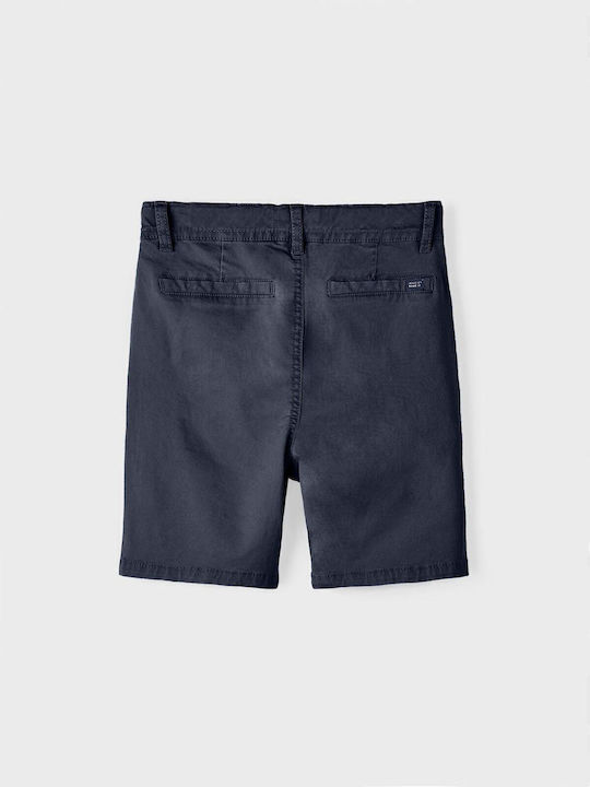 Șort/Salopetă Copii din Material Textil ALBASTRU SCURT