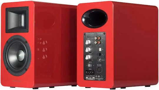 Airpulse A100 Home Entertainment Active Speaker 2 No of Drivers with Bluetooth 100W Red (Pair)