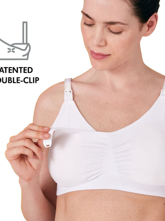 Medela Maternity & Nursing Bra with Clips White