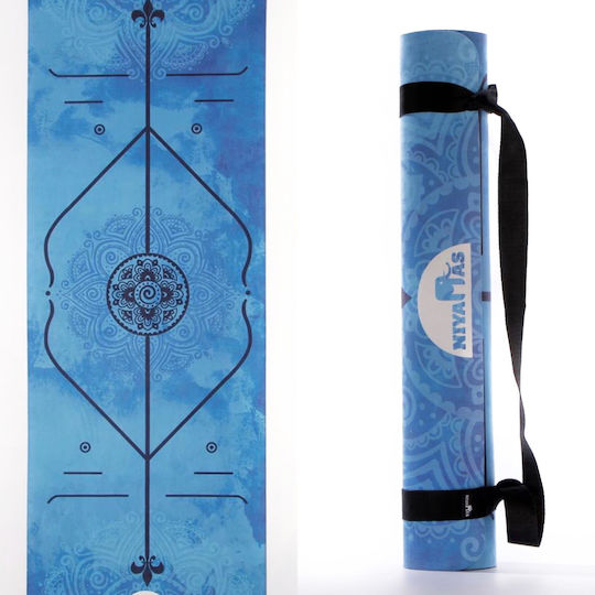 Pro Yoga Matte Gaja Indigo 183x68x0,5cm mit Tragegurt