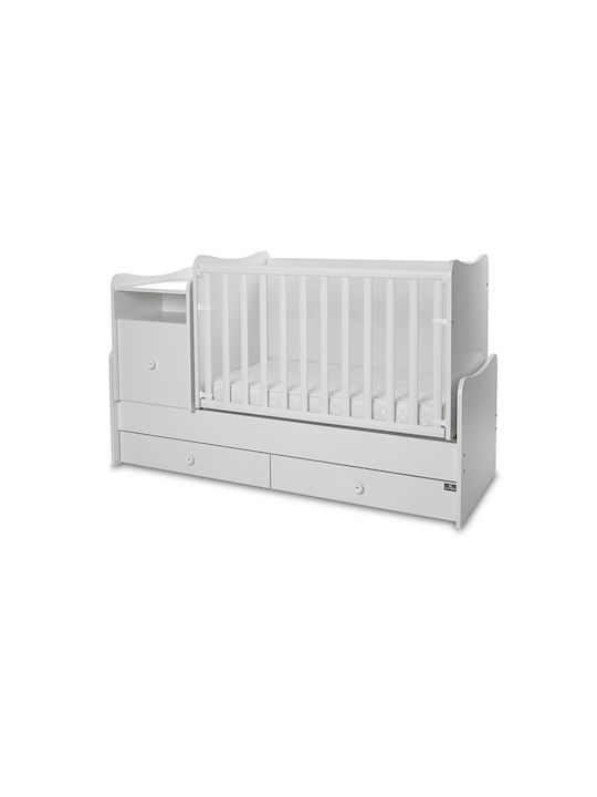 Lorelli Pătuț Bebeluși Multifuncțional Trend Plus Alb pentru Saltea 62x110cm Lorelli Pătuț Bebeluși Multifuncțional Trend Plus Alb pentru Saltea 62x110cm