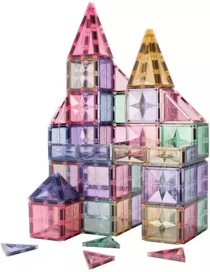 Cleverclixx Magnetisches Spielzeug Bau- und Konstruktionsspielzeug Mega Creative Pack Pastell für Kinder ab 3 Jahren