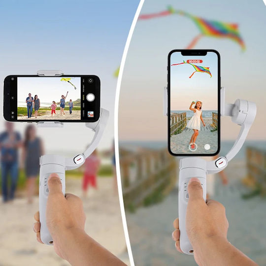 Techsuit M1 Gimbal за мобилни телефони с 8 часа работа Сив