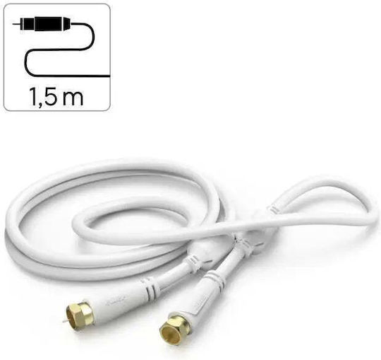 HAMA Cablu pentru Satelit F-Conector de Sex Masculin F-Conector de Sex Masculin 1.5m (00205251)