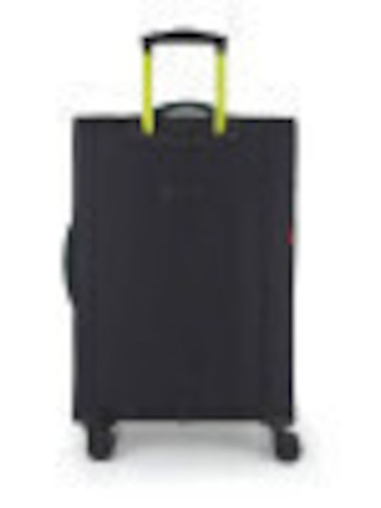 Gabol Travel Suitcase Cabin Fabric Green with 4 Wheels Height 55cm
