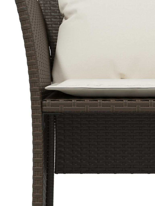 Fotoliu de exterior Rattan Maro cu pernă 50x50x36cm