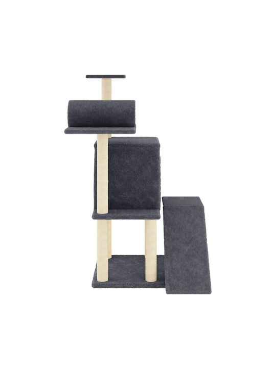 vidaXL Scratching Post Cat Trees Gray 4 levels 67x67x110.5cm
