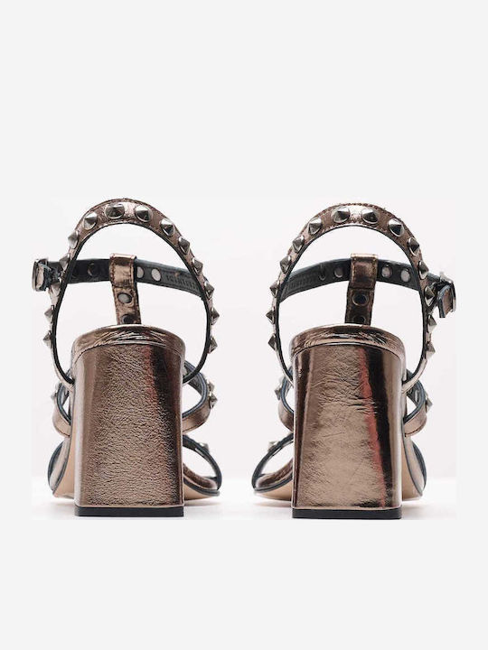 Leather Sandals Silver
