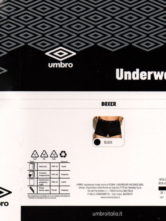 Herren Boxershorts Black 3Packung