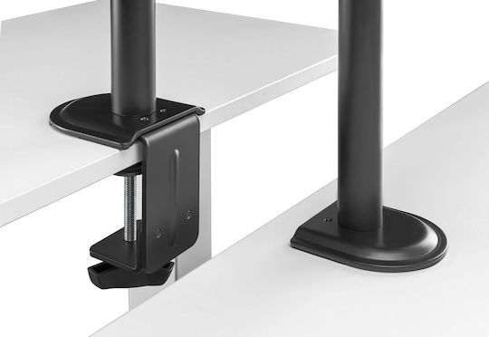 Spacetronik Stand Desk Mounted for 2 Monitors with Arm (SPA-120)