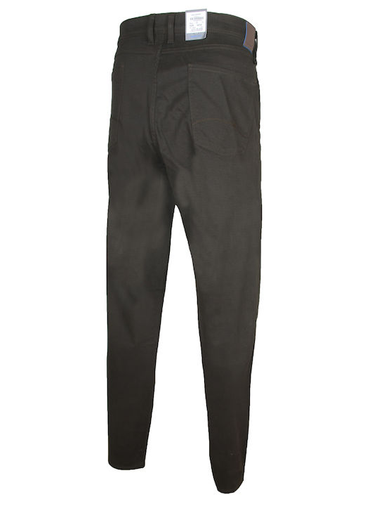 Hattric Men's Trousers Elastic in Regular Fit Black