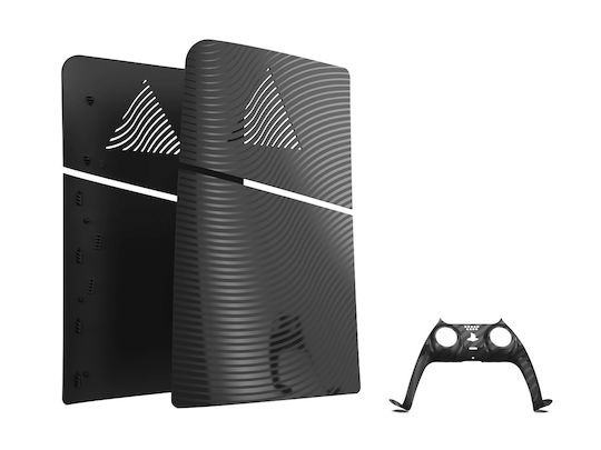 Maxx Tech Maxx Tech Piele pentru Consolă PS5 Slim - PS5 subțire Negru